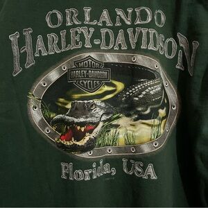 Vintage Harley-Davidson Forest Green Tee size medium mens Orlando Florida M